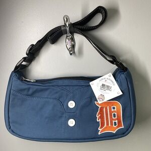 MLB Detroit Tigers Womens Baseball‎ Jersey Purse Crossbody Strap NWT 5.5x11x2.5"